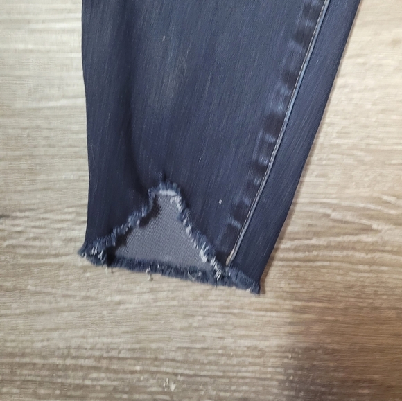 KUT FROM THE KLOTH Carlo Ankle Skinny Jeans Raw Hem Slight Distressed Sz 4 - Picture 4 of 9